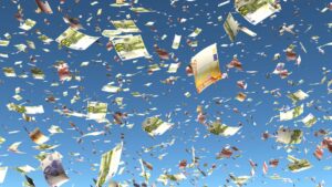 billet dans les airs